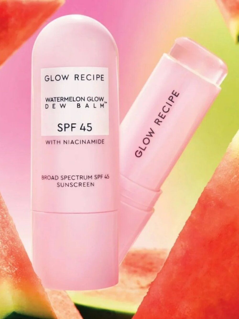New Glow Recipe Watermelon Glow Dew Balm Sunscreen Stick- SPF 45 Niacinamide